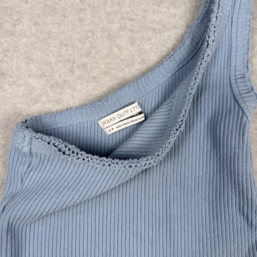 Urban Outfitters Blue One-Shoulder Tank Top - Picture 4 of 5